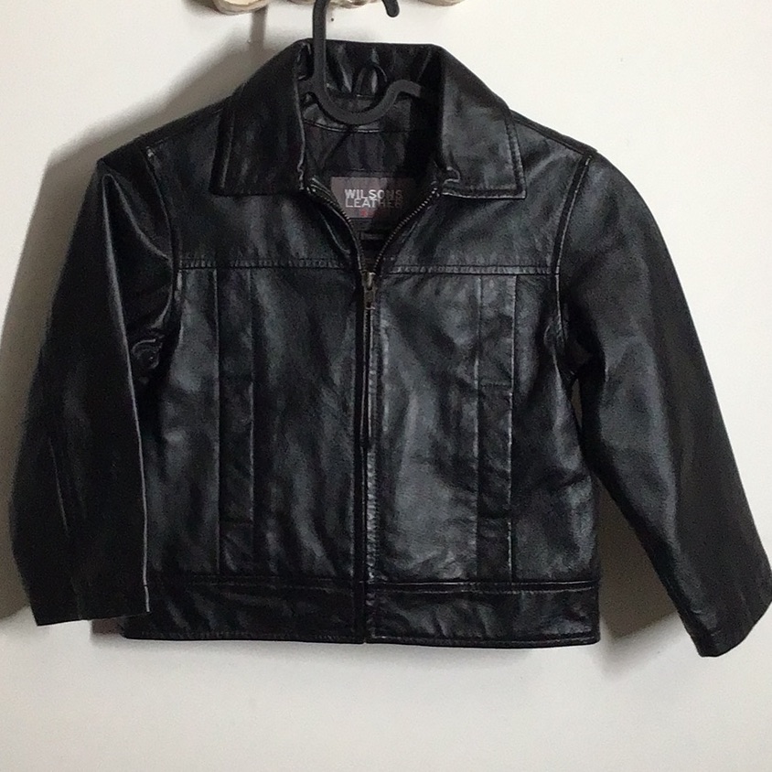 Leather Kids Jacket Wilsons Leather Sz Xs Biker Jacket Leather Jacket
